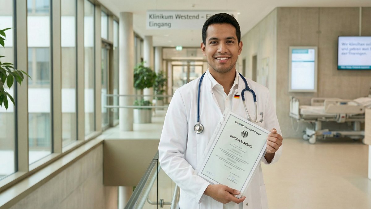 Médico extranjero recibiendo su Approbation en Alemania